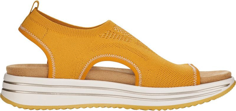 Remonte Sandals Yellow Knit Sandal