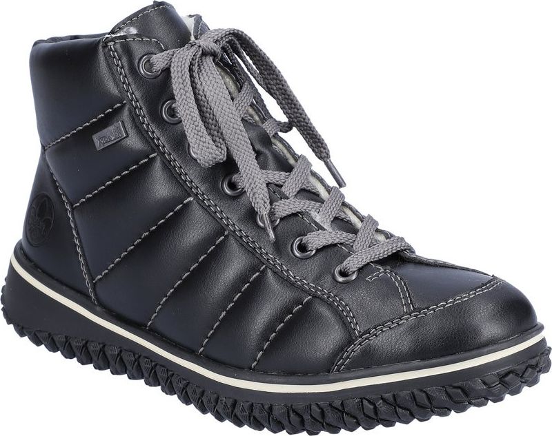 Rieker Boots Black Lace Up Ankle Boot