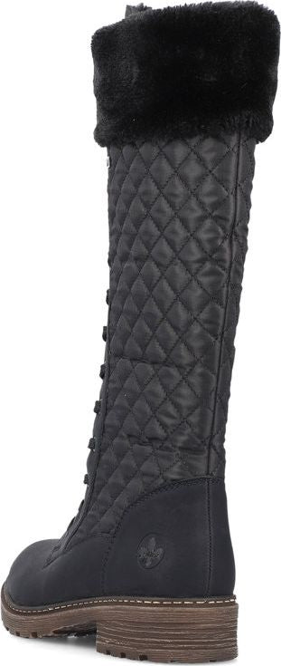 Black Tall Warm Lined Boot â Quarks Shoes