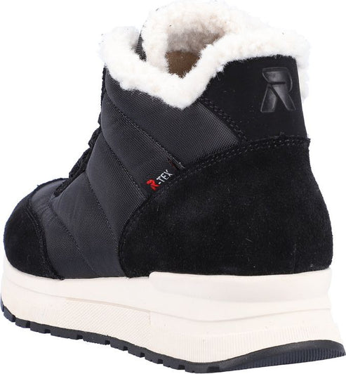 Rieker Boots Black Warm Lined Ankle Boot