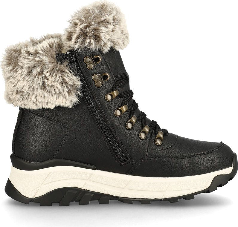 Black Wool Lined Boot â Quarks Shoes