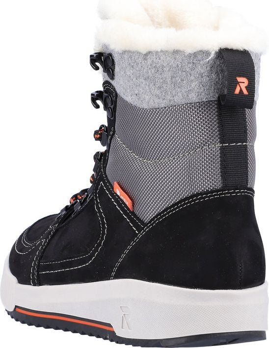 Rieker Boots Black/grey Warm Lined Boot