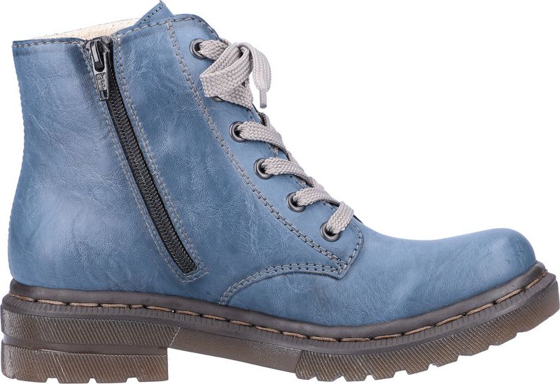 Rieker Boots Blue Lace Up Boot
