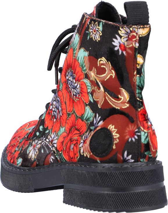Rieker Boots Floral Military Boot