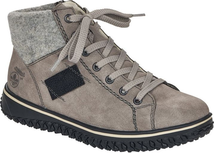 Grey Short Lace Up Boot – Quarks Shoes