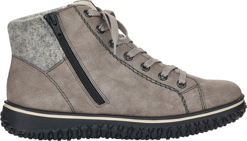 Rieker Boots Grey Short Lace Up Boot