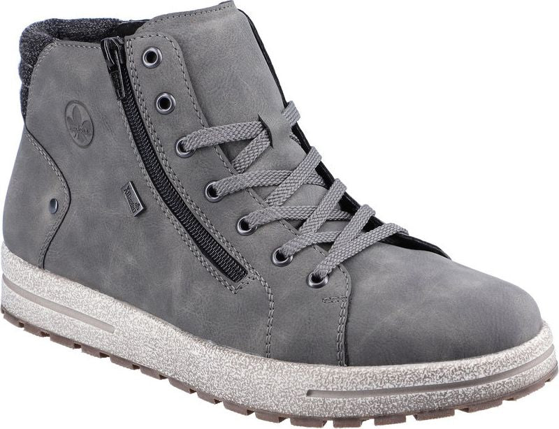 Men's Warm Lined Lace Up Boot Grey