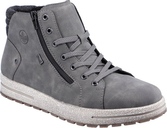 Rieker Boots Men's Warm Lined Lace Up Boot Grey