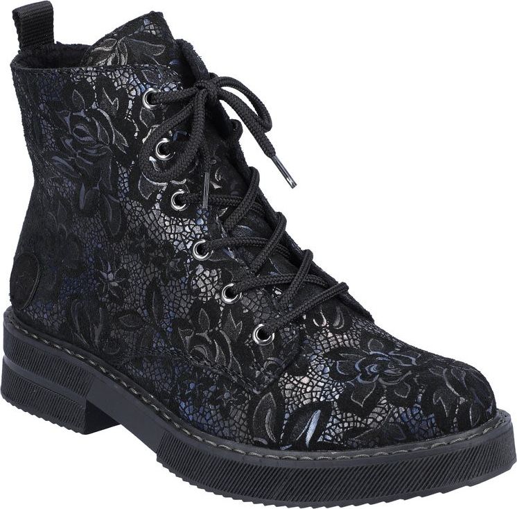Rieker Boots Navy/black Military Boot