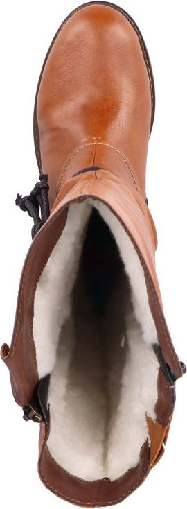 Rieker Boots Tall Tan Boot With Tassle