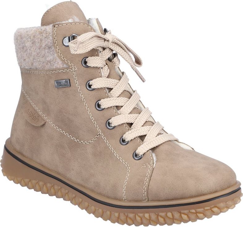 Tan Lace Up Ankle Boot