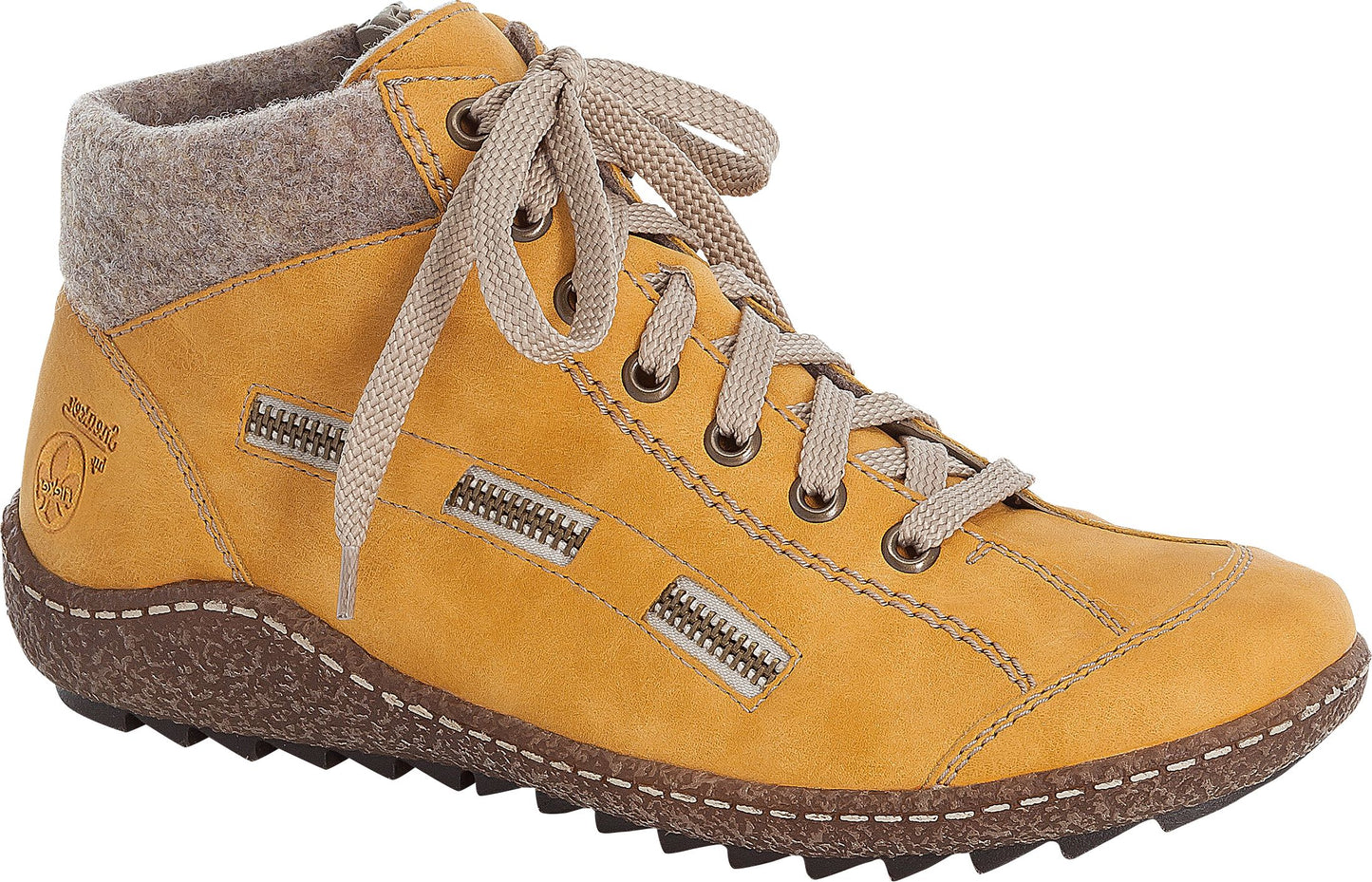 Rieker Boots Yellow Lace Up Boot