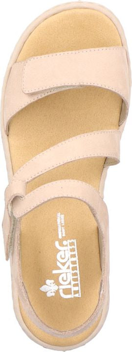 Rieker Sandals Grey Criss Cross Sandal