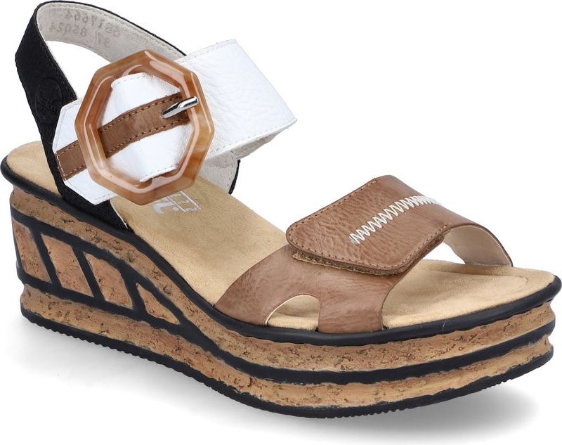 Rieker Sandals Multi Wedge With Buckle