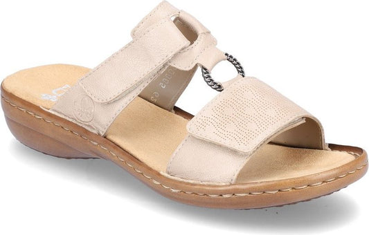 Rieker Sandals Off White Slide Sandal