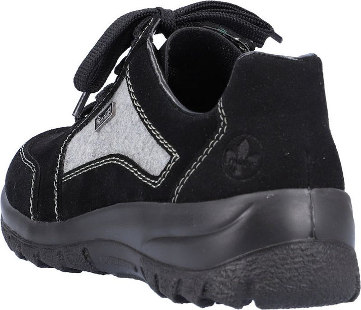 Rieker Shoes Black Lace Up Hiker