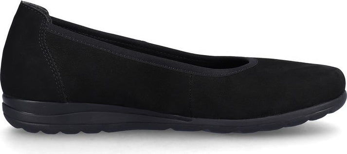 Rieker Shoes Black Slip On Shoe