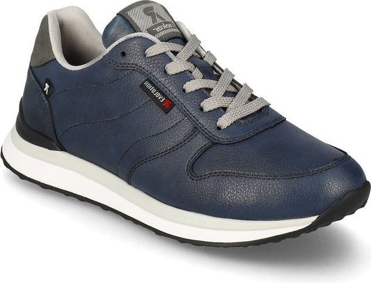 Low-top navy sneaker with gray laces and a white sole. 'East Ryder' is printed on the side.