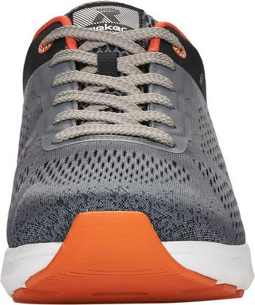 Rieker Shoes Grey/orange Mesh Lace Up