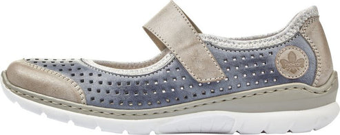 Rieker Shoes Navy/grey Marjane Shoe