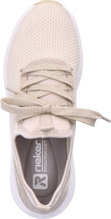 Rieker Shoes Off White Lace Up