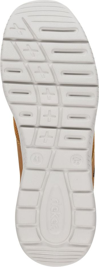 shoe outsole with a white grid-like pattern