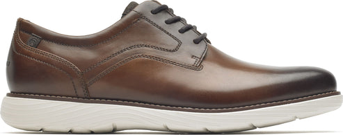 Rockport Shoes Garett Plain Toe Brown - Wide