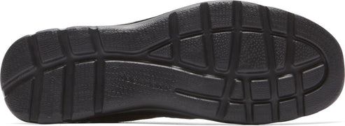 Black shoe sole with a rectangular tread pattern.