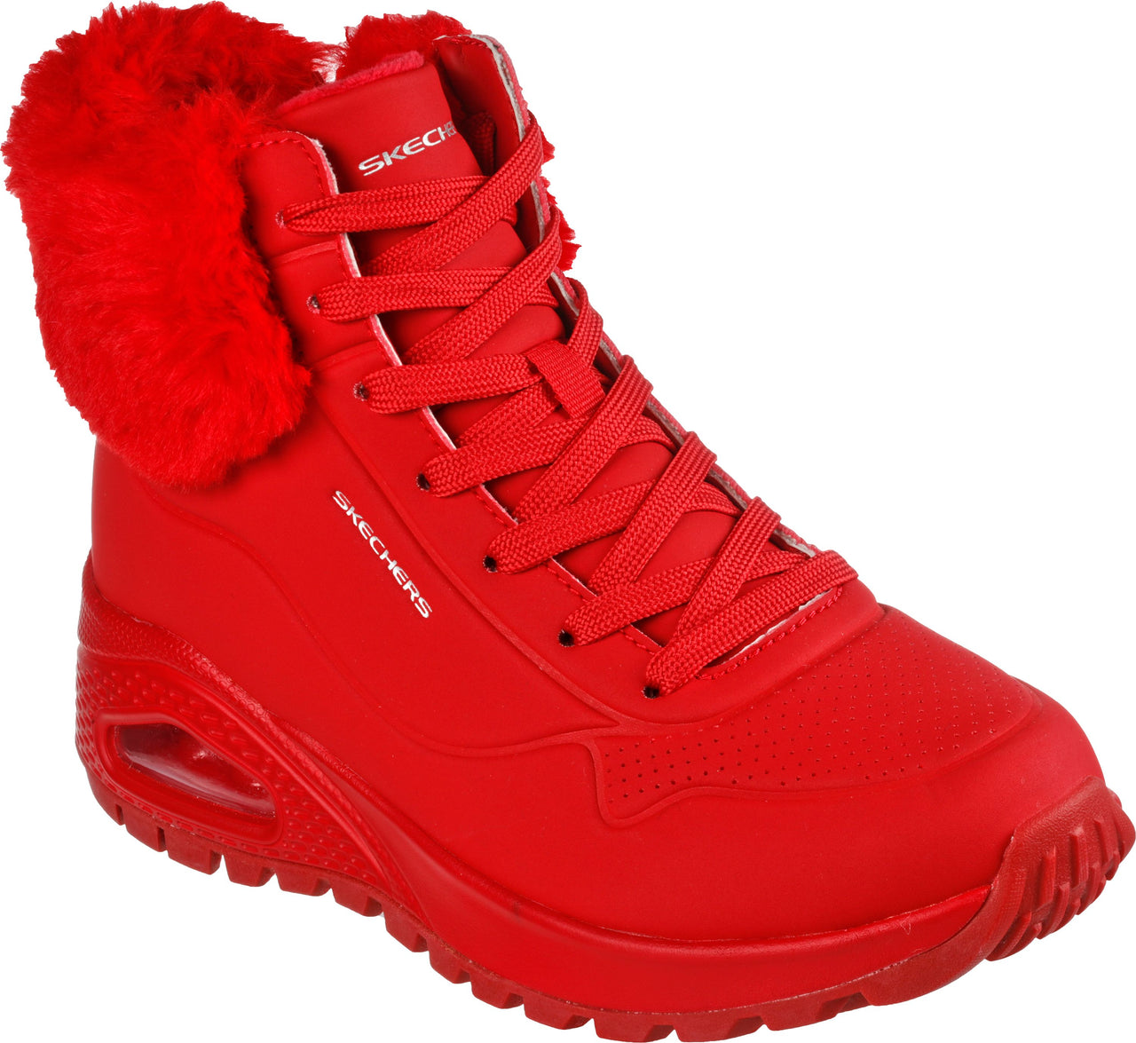 Red Mens Skechers Uno Stand On Air Uno Rugged Fall Air Red