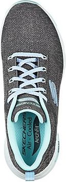 Skechers Shoes Arch Fit Comfy Wave Charcoal/turquoise