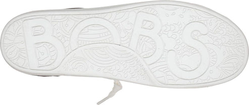 The outsole features the word BOBS in large letters with a paisley design.