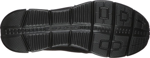 Black sneaker outsole with a grid pattern.