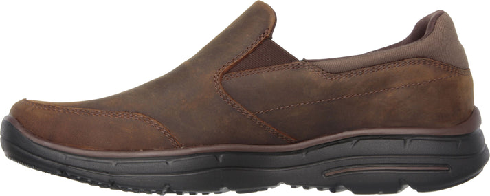 Skechers Shoes Glides Calculous Brown - Extra Wide