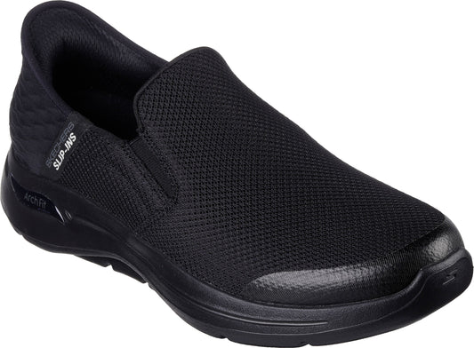 Skechers Shoes Slip Ins Go Walk Arch Fit Hands Free Black