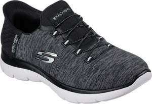 Skechers Shoes Slip-ins Summits Dazzling Black White