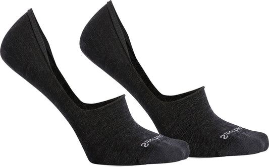 Pair of black no-show socks.