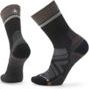 Two black athletic socks with gray ribbing.