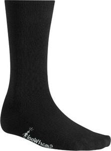 Black sock with "smartwool" written on the foot.