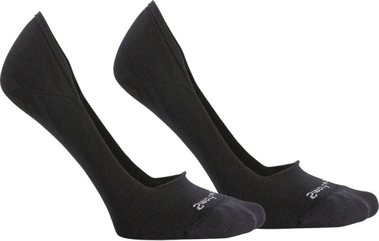 Two black nylon socks.