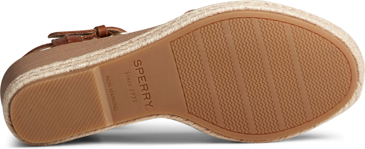 Sperry Sandals Fairwater Plushwave Wedge Tan