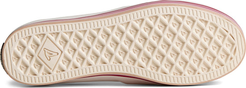 Shoe sole with geometric pattern.