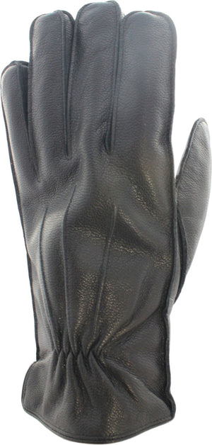 A black leather glove.