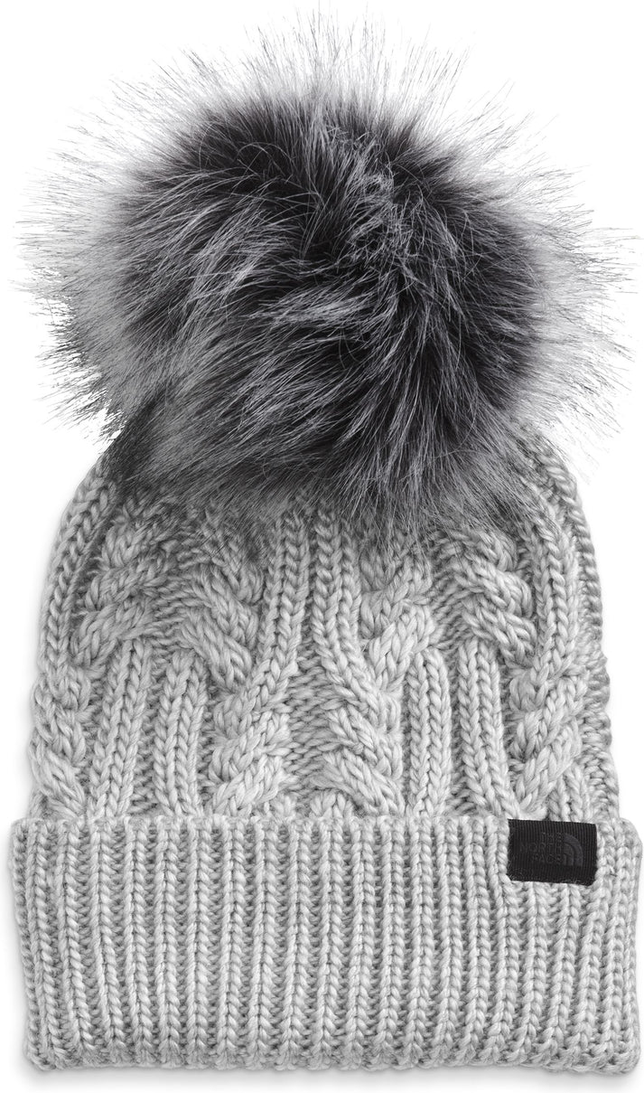 The North Face Accessories Women's Oh Mega Fur Pom Beanie Tnf Light Grey Heather