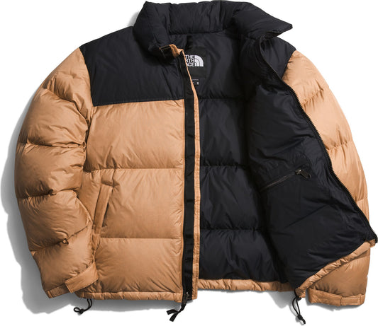 The North Face Apparel M 1996 Retro Nuptse Jacket Almond Butter Tnf Black