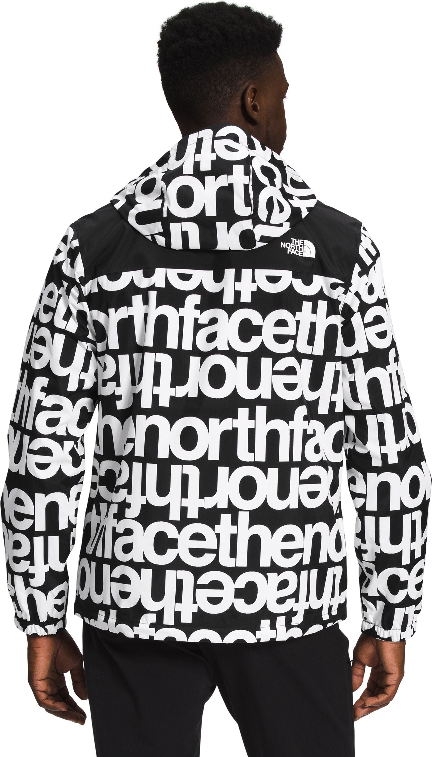 The North Face Apparel M Antora Jacket Tnf Black Tnf Black Tnf Lowercase Print