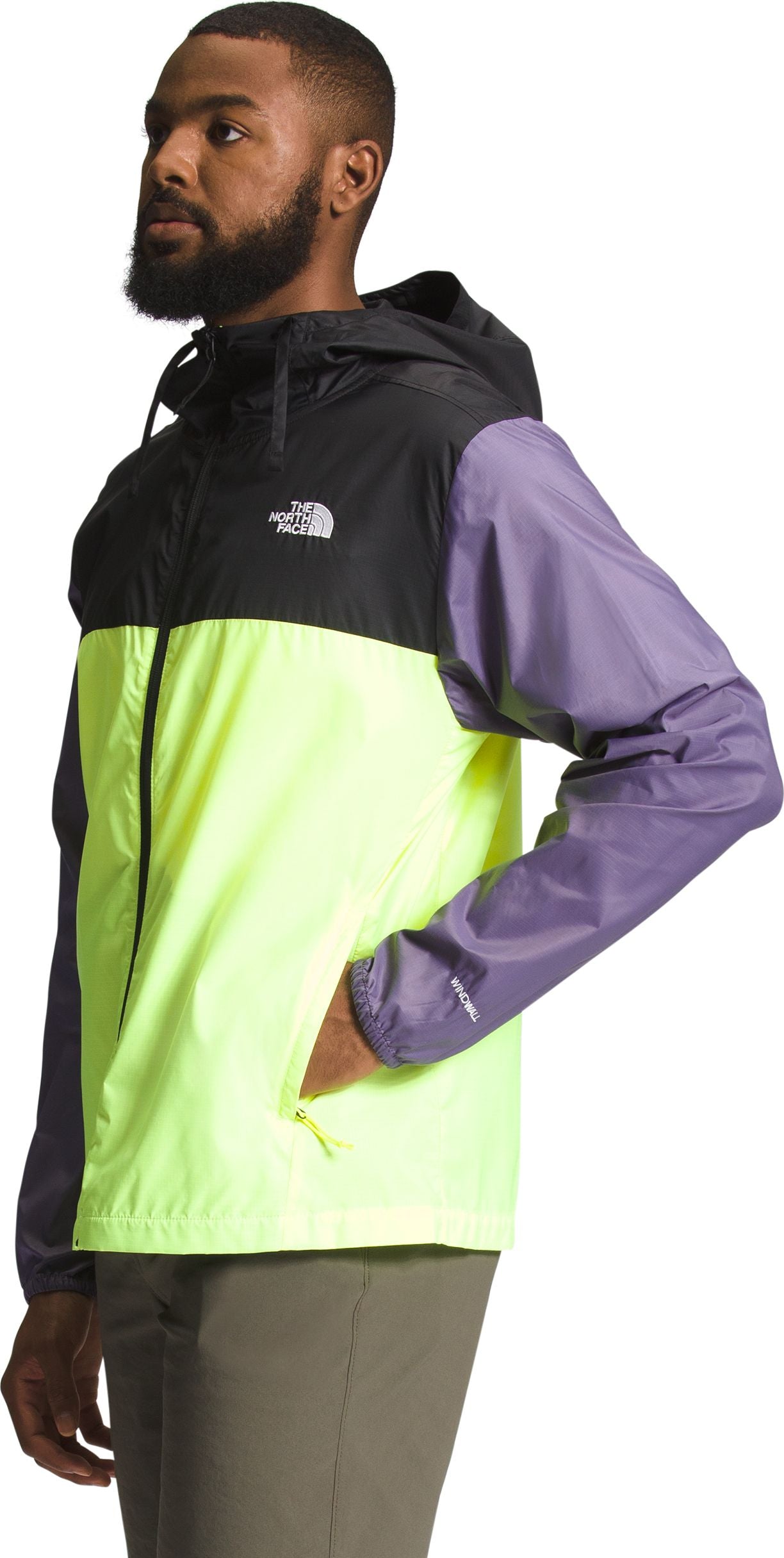 The North Face Apparel M Cyclone Jacket 3 Led Yellow Tnf Black Lunar Slate