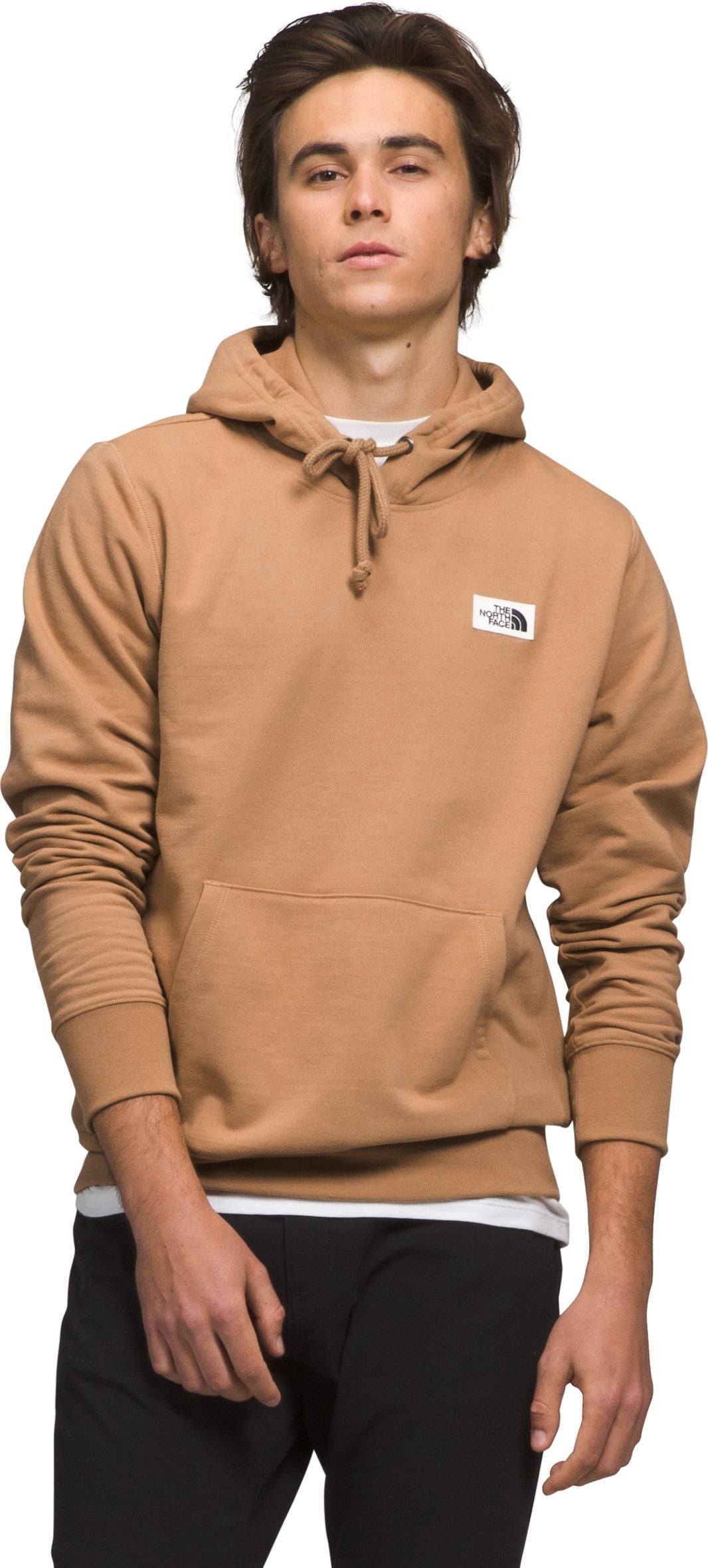 M Heritage Patch Pullover Hoodie Almond Butter