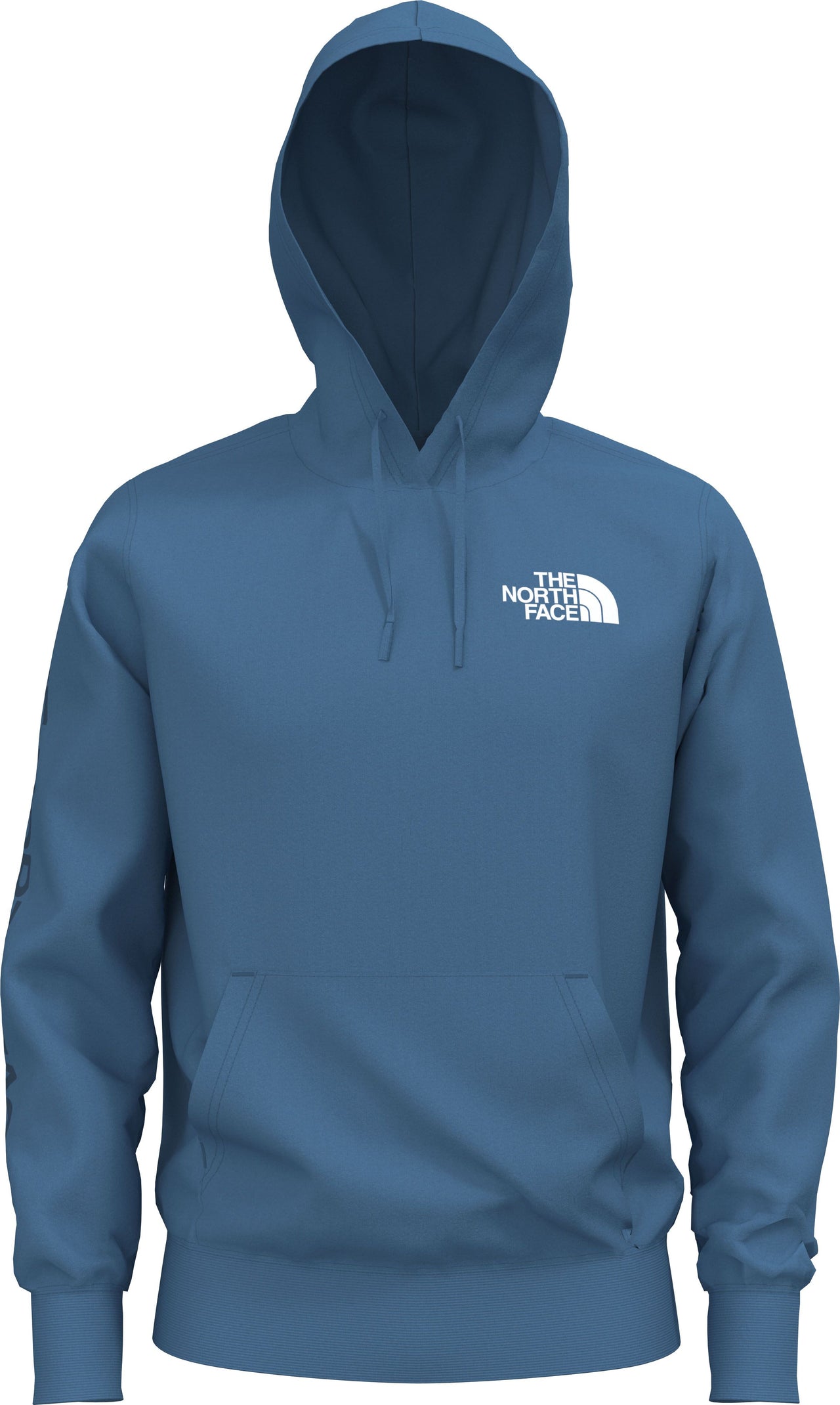 The North Face Apparel Men's New Sleeve Hit Hoodie Banff Blue