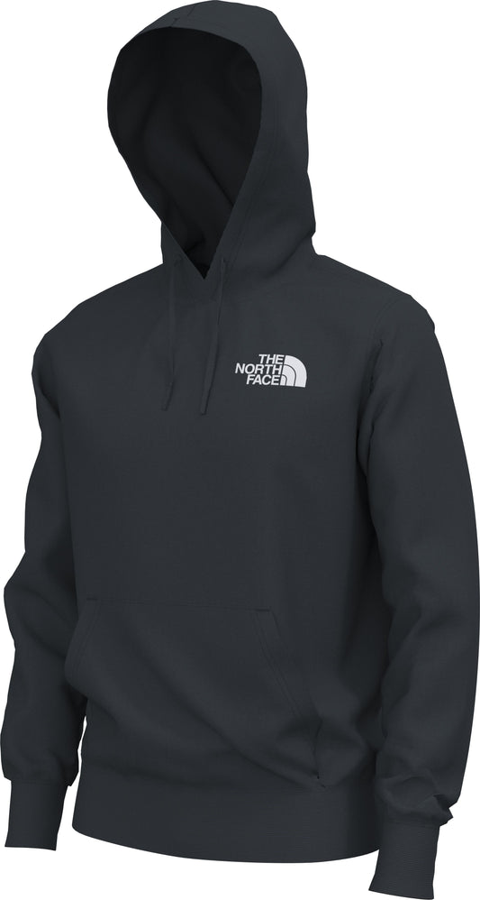 Dark gray hoodie with a hood and a small white logo on the left side of the chest.