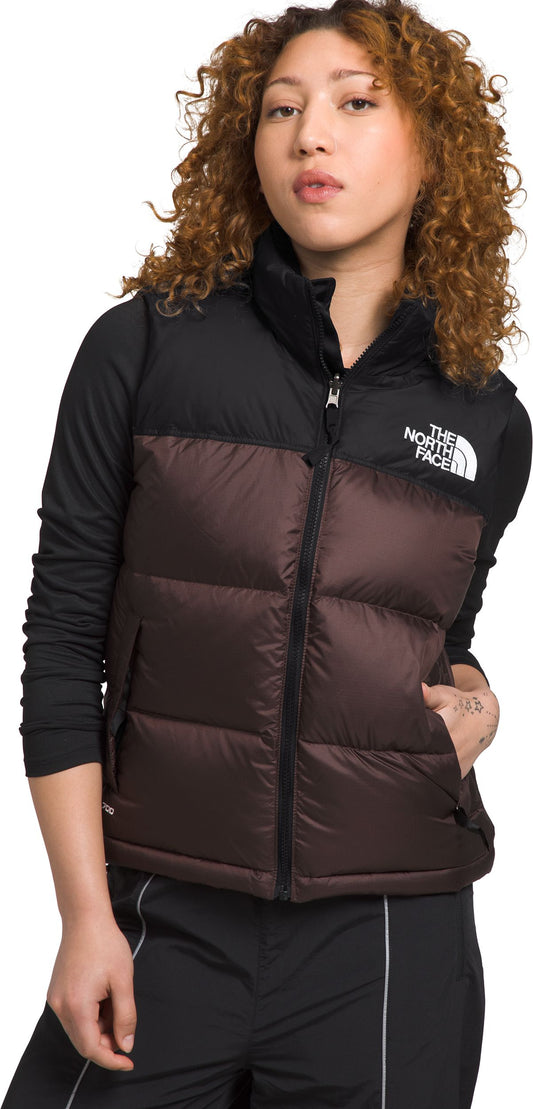 The North Face Apparel W 1996 Retro Nuptse Vest Coal Brown Tnf Black